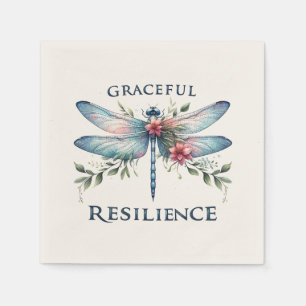 Servilleta De Papel Resiliencia Graceitosa - Dragonfly artístico