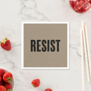 Servilleta De Papel Resistir a Trump Protesta Anti Trump Política Anti