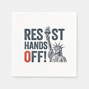 Servilleta De Papel Resistir el estatus de libertad contra Trump