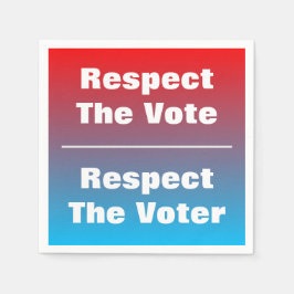 Servilleta De Papel Respeto al voto y al votante
