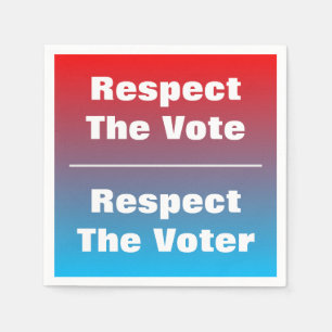 Servilleta De Papel Respeto al voto y al votante
