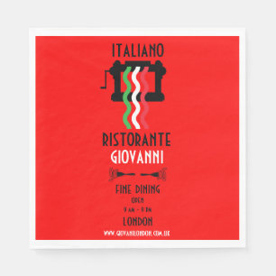 Servilleta De Papel Restaurante italiano promocional