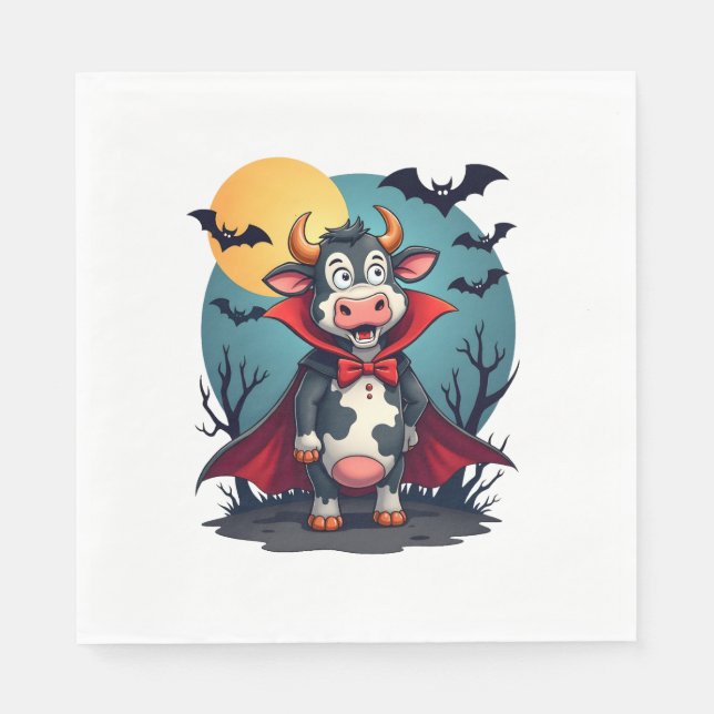 Servilleta De Papel Resucita la vaca Drácula (Anverso)