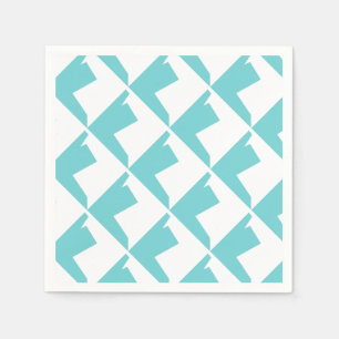 Servilleta De Papel Resumen Art Minimalismo Blue White