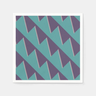 Servilleta De Papel Resumen Art Turquoise Purple
