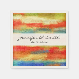 Servilleta De Papel Resumen Arte Moderno Grano de Madera