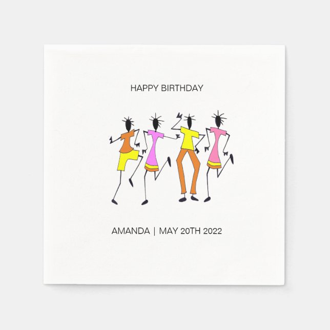 Servilleta De Papel Resumen, asombroso Fiesta (Anverso)