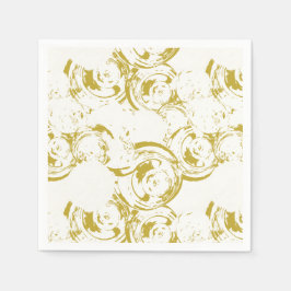 Servilleta De Papel Resumen Champagne Gold Swirl