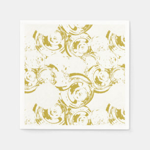 Servilleta De Papel Resumen Champagne Gold Swirl