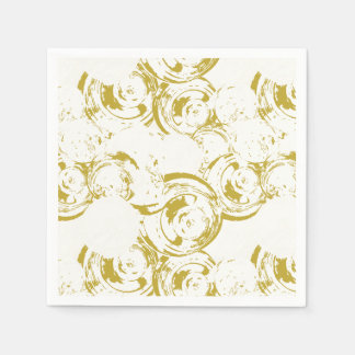 Servilleta De Papel Resumen Champagne Gold Swirl