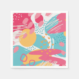 Servilleta De Papel Resumen colorido