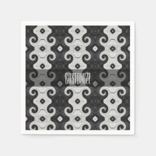 Servilleta De Papel Resumen Cuadros De Patrón De Cursos De Ojos De Dia