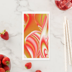 Servilleta De Papel Resumen de amor y oro en 3D Rainbowart