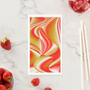 Servilleta De Papel Resumen de amor y oro en 3D Rainbowart