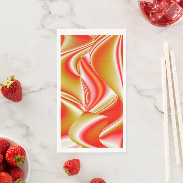 Servilleta De Papel Resumen de amor y oro en 3D Rainbowart (In situ)