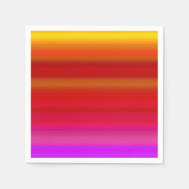 Servilleta De Papel Resumen de bandas multicolores (Anverso)
