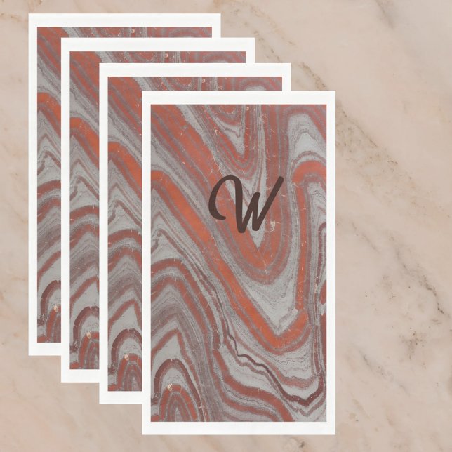 Servilleta De Papel Resumen de la Tierra Roja y Gris Natural Moderno (Subido por el creador)