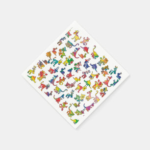 Servilleta De Papel Resumen de mosaicos de patrones de animales