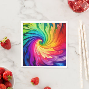 Servilleta De Papel Resumen del arco iris