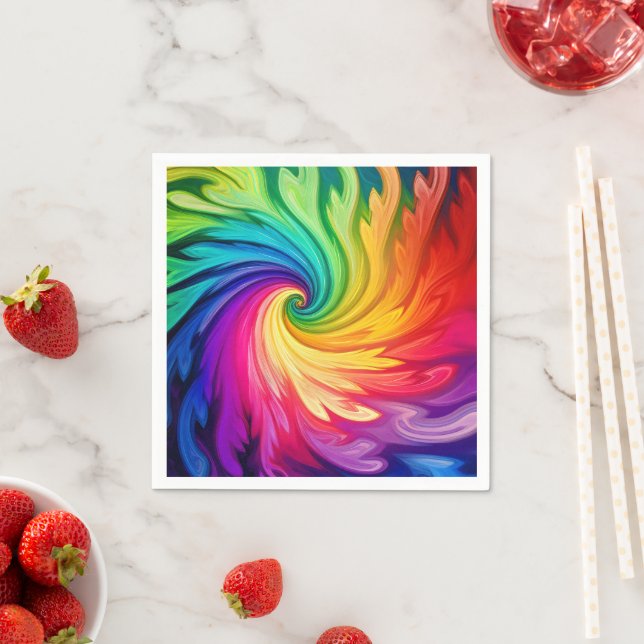 Servilleta De Papel Resumen del arco iris (In situ)