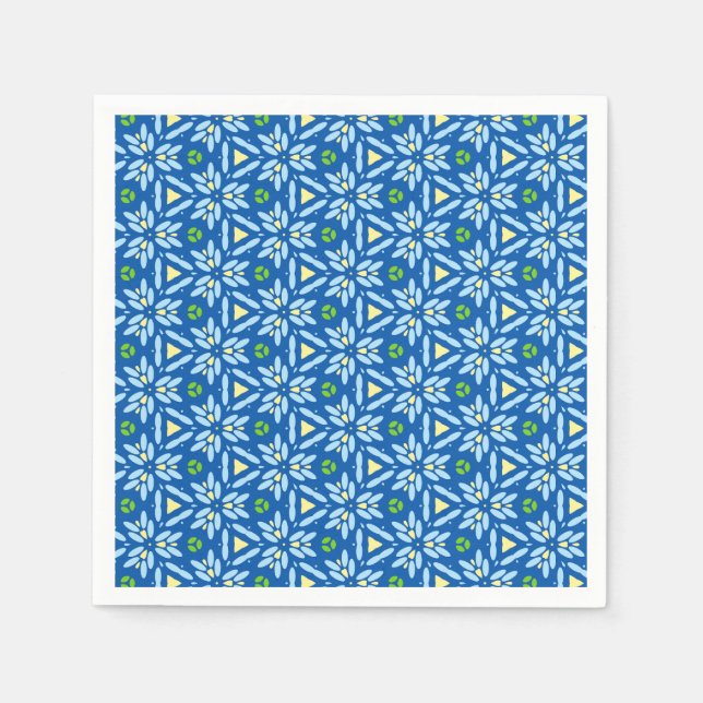 Servilleta De Papel Resumen Diseño floral (Anverso)