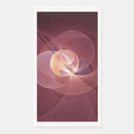 Servilleta De Papel Resumen Elegante Vino Moderno Arte Fractal Rojo