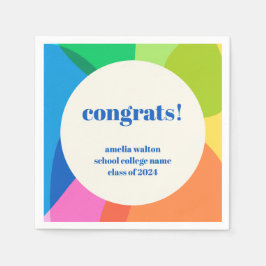 Servilleta De Papel Resumen Felicitaciones a Personalizado de Graduaci