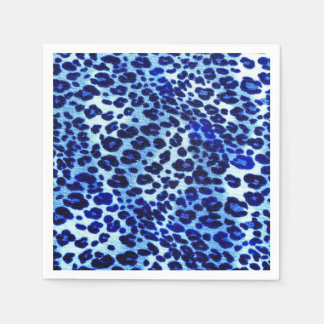 Servilleta De Papel Resumen Hipster azul Cheetah Animal Print