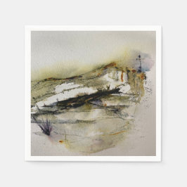 Servilleta De Papel Resumen moderno acuarela de otoño