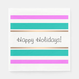Servilleta De Papel Resumen moderno rayado elegante elegante diversión
