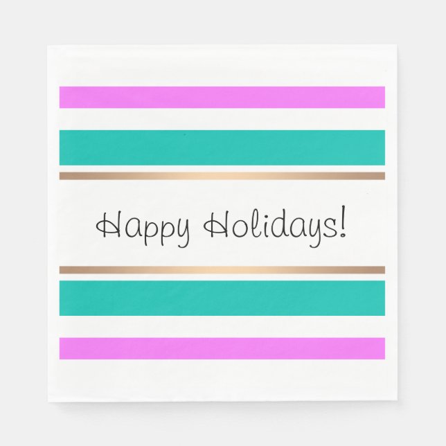 Servilleta De Papel Resumen moderno rayado elegante elegante diversión (Anverso)