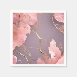 Servilleta De Papel Resumen moderno sobre el mármol rosa