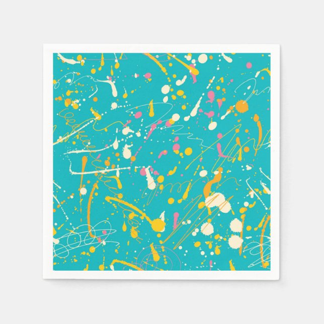 Servilleta De Papel Resumen Paint Splash (Anverso)