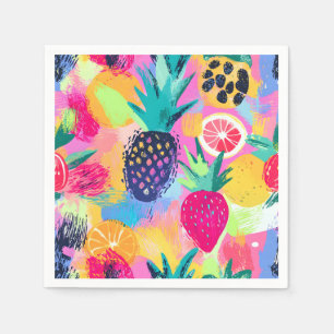 Servilleta De Papel Resumen Paraíso Fiesta de Fruta Tropical