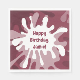 Servilleta De Papel Resumen Partido de Cumpleaños de la Pintura de Pla