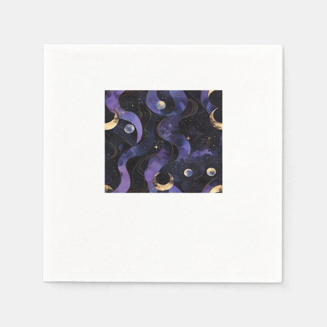 Servilleta De Papel Resumen Patrón de Whimsigoth Clásico (Anverso)