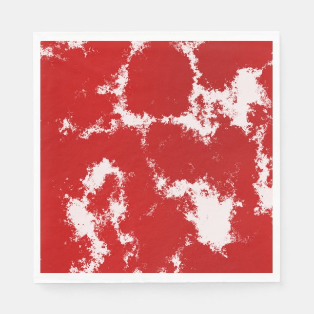 Servilleta De Papel Resumen rojo y blanco (Anverso)