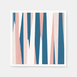 Servilleta De Papel Resumen rosa azul y blanco