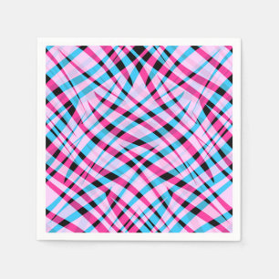 Servilleta De Papel Resumen verano brillante a rayas geométricas moder