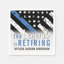 Retirada de la policía Bandera Azul Aplicación de