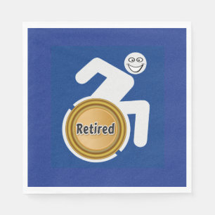 Servilleta De Papel Retirado y con discapacidad