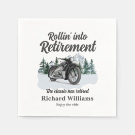 Servilleta De Papel Retirement Travel Theme Classic Motorbike Rolling