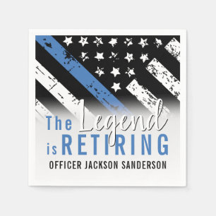 Servilleta De Papel Retiro de la policía: aplicación de la ley de band