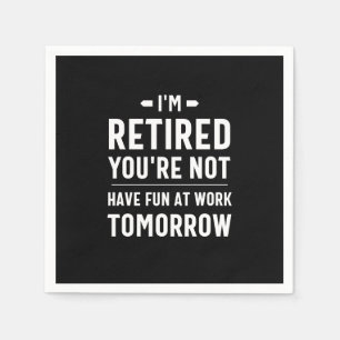 Servilleta De Papel retiro lindo, retiro gracioso, jubilado gracioso