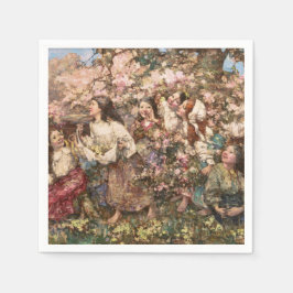 Servilleta De Papel Retraso de primavera (por Edward Atkinson Hornel)