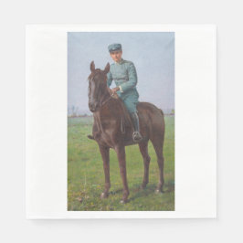 Servilleta De Papel Retrato de Attilio Triboletti (Soldado de caballer
