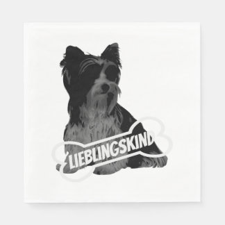 Servilleta De Papel Retrato de Biewer Terrier, divertido dicho clásico