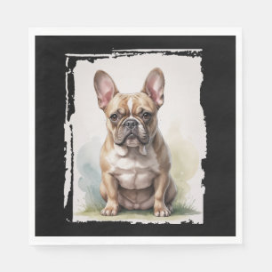 Servilleta De Papel Retrato de Bulldog Francés