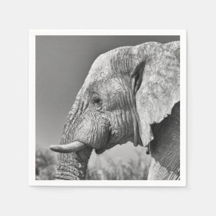 Servilleta De Papel Retrato de elefante