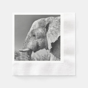 Servilleta De Papel Retrato de elefante